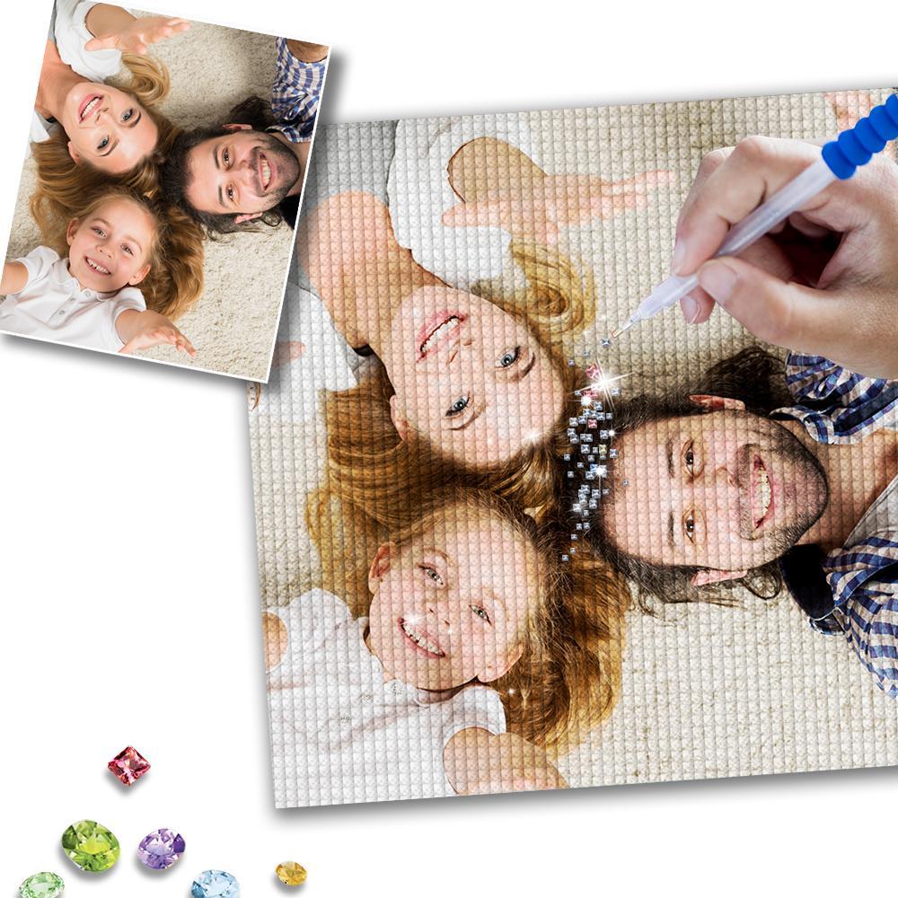 Custom Photo 5D DIY Diamond Painting - Happy Family, MyCrownpet